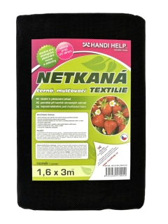Mulčovací netkaná textilie černá 1,6 x 3 m